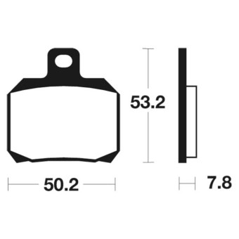 Tecnium Performance sintered metal rear brake pads - MR230
